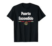 Drapeau Mexique Plage Surf Vacances Été Puerto Escondido T-Shirt