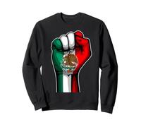 Drapeau Mexique Poing Leve Fierte Viva Mexico Sweatshirt