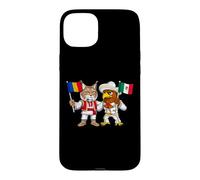 Drapeau Mexique Roumanie Mexicain roumaines Fier Coque pour iPhone 15 Plus