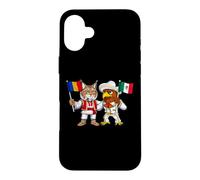 Drapeau Mexique Roumanie Mexicain roumaines Fier Coque pour iPhone 16 Plus