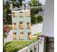 Drapeau mignon pour intérieur et extérieur - Pour le printemps, l'été, l'automne, l'hiver - Avec œillets - Vertical double face - Pour décoration de cour