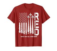 Drapeau Militaire américain « Remember Everyone Deployed Red Friday » T-Shirt