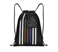 Drapeau Militaire, Pompier, Police Homme Femme Sac À Dos À Cordon Grand Gym Sack Étanche Sac À Cordon Pour Gymnastique Voyage Natation Plage