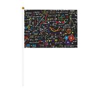 Drapeau miniature imprimé de formule mathématique - Fournitures de fête pour défilés de la coupe du monde de festival, événements