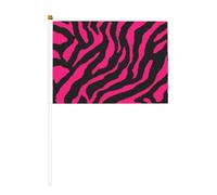 Drapeau miniature imprimé zèbre tigre léopard rouge fournitures de fête pour défilés Coupe du monde festival événements drapeaux drapeaux