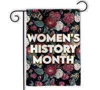 Drapeau Mois de l'histoire des femmes féministe Chambre à Coucher 30x45cm | extérieur drapeaux résistant Drapeau De Jardin pour extérieure fête d'anniversaire Maison
