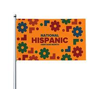 Drapeau Mois national du patrimoine hispanique pelouse drapeaux