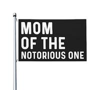 Drapeau Mom Of The Notorious One pour chambre d'adolescent, décoration murale double face pour extérieur 0,9 x 1,5 m, tapisserie Mom Of The Notorious One pour salon