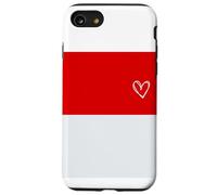 Drapeau Monaco Coeur Monégasque Fier Patrimoine Fête Nationale Coque pour iPhone SE (2020) / 7/8