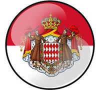 Drapeau Monaco Effet 3D - 15cm - Sticker/autocollant G