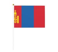 Drapeau mongol en dix pièces imprimé double face 14 x 20,8 cm, adapté pour les activités d'équipe encourageant