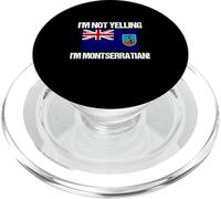 Drapeau Montserratian I'm Not Yelling Montserrat PopSockets PopGrip pour MagSafe