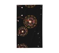 Drapeau motif pissenlit étoilé. Drapeau décoratif d'extérieur 0,9 x 1,5 m, bannière verticale en polyester