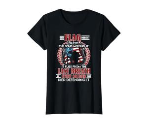 Drapeau Mouche du dernier Souffle du Soldat défendant Patriotique T-Shirt Graphique avec Valeur