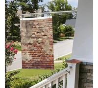 Drapeau mural en brique usée ancienne 61 x 91 cm pour extérieur et intérieur - Pour le printemps, l'été, l'automne, l'hiver - Drapeaux de jardin avec œillets verticaux double face - Bannière pour