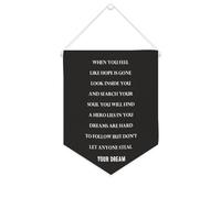 Drapeau mural en toile avec citation inspirante « When You Feel Like Hope Is Gone » - Décoration murale - 25,4 x 30,5 cm - Cadeau de pendaison de crémaillère