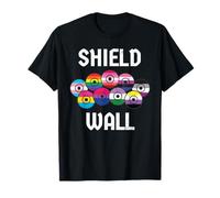 Drapeau mural Viking Shield LGBTQ Pride vieilli T-Shirt
