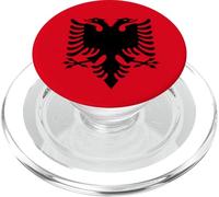Drapeau National albanais de l'Albanie Indépendance Kastrioti Aigle PopSockets PopGrip pour MagSafe