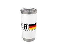 Drapeau national allemand Gobelet isotherme en acier inoxydable double paroi