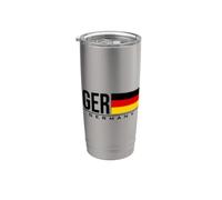 Drapeau national allemand Gobelet isotherme en acier inoxydable double paroi