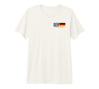 Drapeau National Allemand T-Shirt Haut de Gamme
