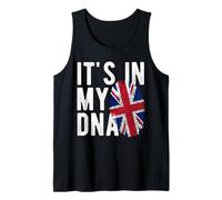 Drapeau National Anglais It's in My DNA England Pride Heritage Débardeur