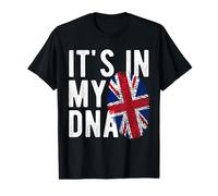 Drapeau National Anglais It's in My DNA England Pride Heritage T-Shirt Graphique avec Valeur
