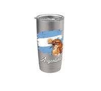 Drapeau national Argentine Rufous Hornero Gobelet isotherme en acier inoxydable double paroi
