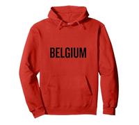 Drapeau National Belge Couleur Rouge Sweat à Capuche