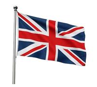 Drapeau national britannique Union Jack, 90 cm x 60 cm, double face avec œillets en laiton, drapeau du Royaume-Uni, Grande-Bretagne (2)