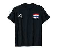 Drapeau National Croatie Numéro 4 Patrimoine National T-Shirt