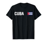 Drapeau National Cuba rétro Vieilli Graphique Patriotique T-Shirt
