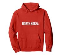 Drapeau National de la Corée du Nord - Couleur : Rouge Sweat à Capuche