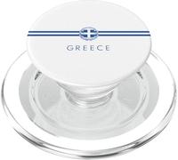 Drapeau National de la Grèce d'Athènes avec emblème Grec PopSockets PopGrip pour MagSafe