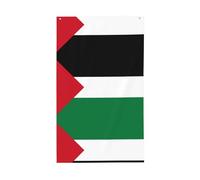 Drapeau national de la Palestine 150 x 90 cm - Drapeaux personnalisés avec image de drapeau national pour une utilisation en extérieur