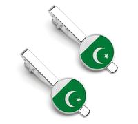 Drapeau National De La République Islamique Du Pakistan Accessoires Pour Hommes Pince À Cravate Classique Cadeau Pour Hommes Barre De Cravate À Pinces Affaires