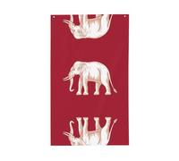 Drapeau national de la souveraineté siamoise 150 x 90 cm - Drapeaux personnalisés avec image de drapeau national pour une utilisation en extérieur