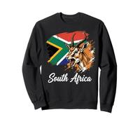 Drapeau National de l'Afrique du Sud avec Antilope Springbok Sweatshirt