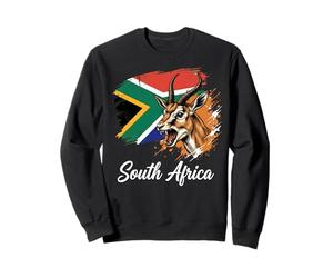 Drapeau National de l'Afrique du Sud avec Antilope Springbok Sweatshirt