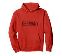 Drapeau National de l'Allemagne - Couleur : Rouge Sweat à Capuche
