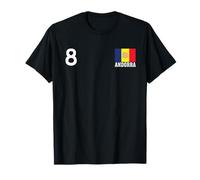 Drapeau National de l'Andorre numéro 8 Patrimoine National T-Shirt
