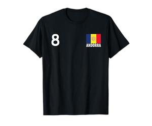 Drapeau National de l'Andorre numéro 8 Patrimoine National T-Shirt