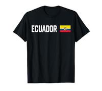 Drapeau National de l'Équateur rétro avec Motif Patriotique Vieilli T-Shirt