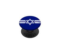 Drapeau National de l'État d'Israël de Zion Star of David Roundel PopSockets PopGrip Adhésif