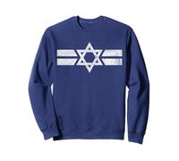 Drapeau National de l'État d'Israël de Zion Star of David Roundel Sweatshirt