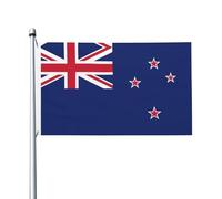 Drapeau national de luxe imprimé de la Nouvelle-Zélande, résistant aux déchirures, imperméable, couleurs résistantes aux intempéries, 0,9 x 1,5 m