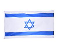 Drapeau national d'Israël, drapeau extérieur/intérieur en polyester 150x90cm avec bords à double couture/5x3 FT