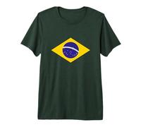 Drapeau National du Brésil du Brésil dia da Independência T-Shirt Haut de Gamme