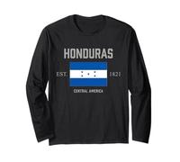 Drapeau National du Honduras Amérique Centrale Est 1821 Manche Longue