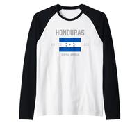 Drapeau National du Honduras Amérique Centrale Est 1821 Manche Raglan